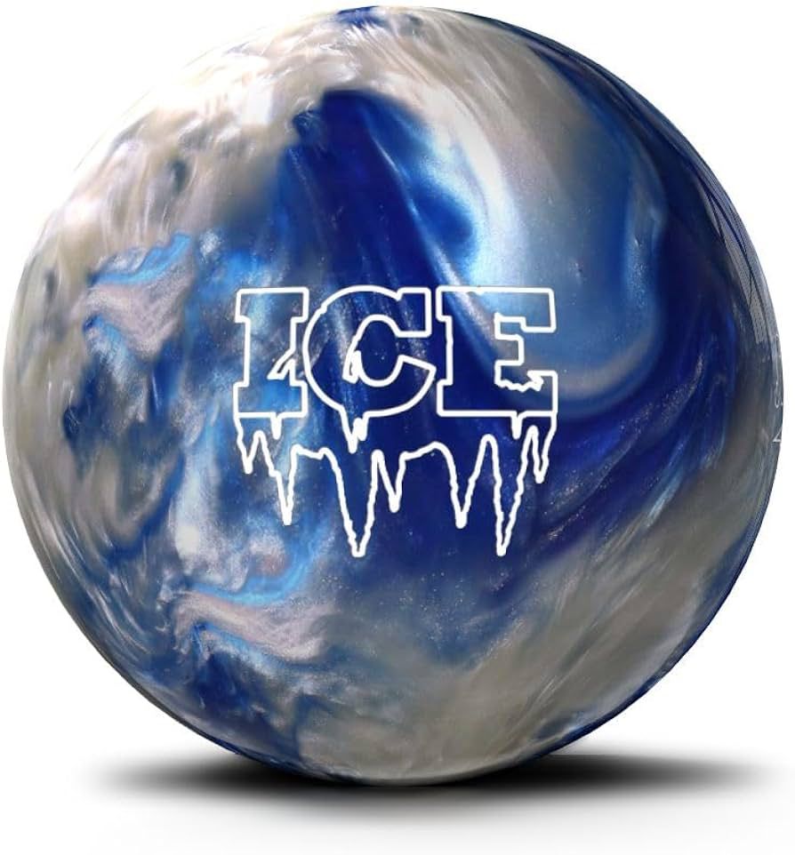 Storm Ice Ocean Blue White Bowling Ball